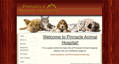 Desktop Screenshot of pinnacleanimalhospital.com